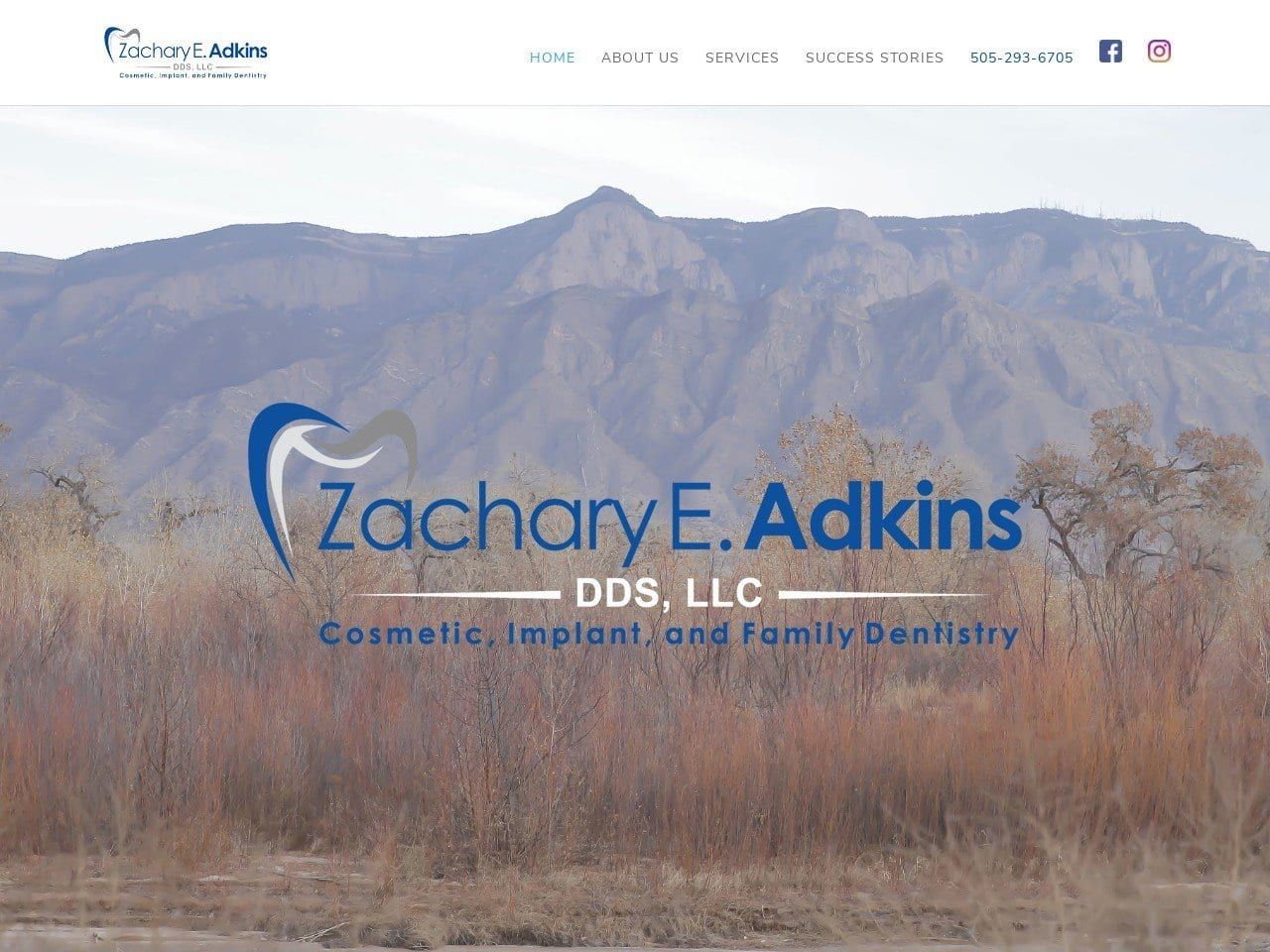 Adkins Zachary E DDS Website Screenshot from zacharyadkinsdental.com