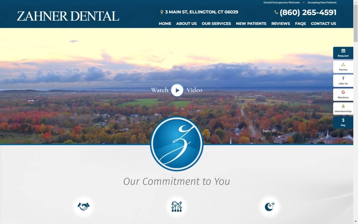 zahnerdental.com screenshot