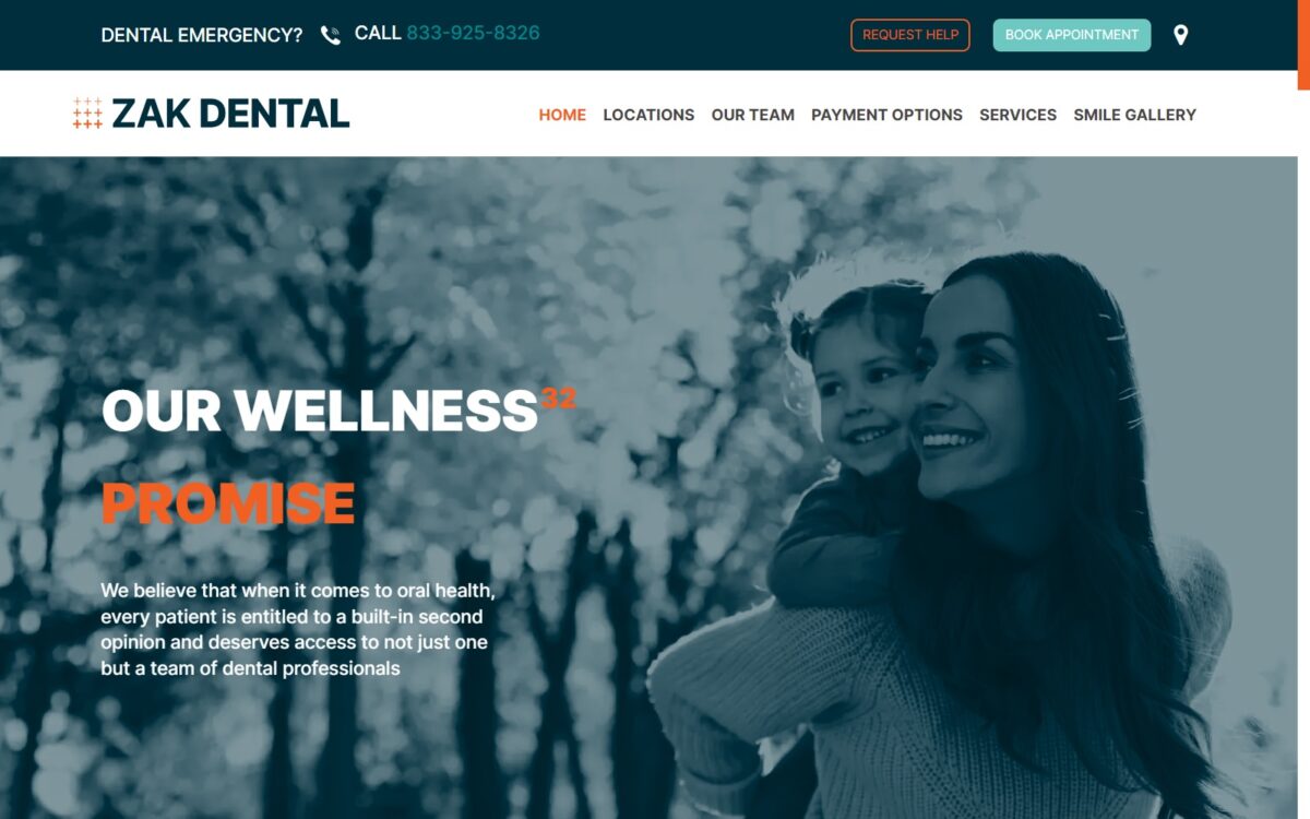 zakdental.com screenshot