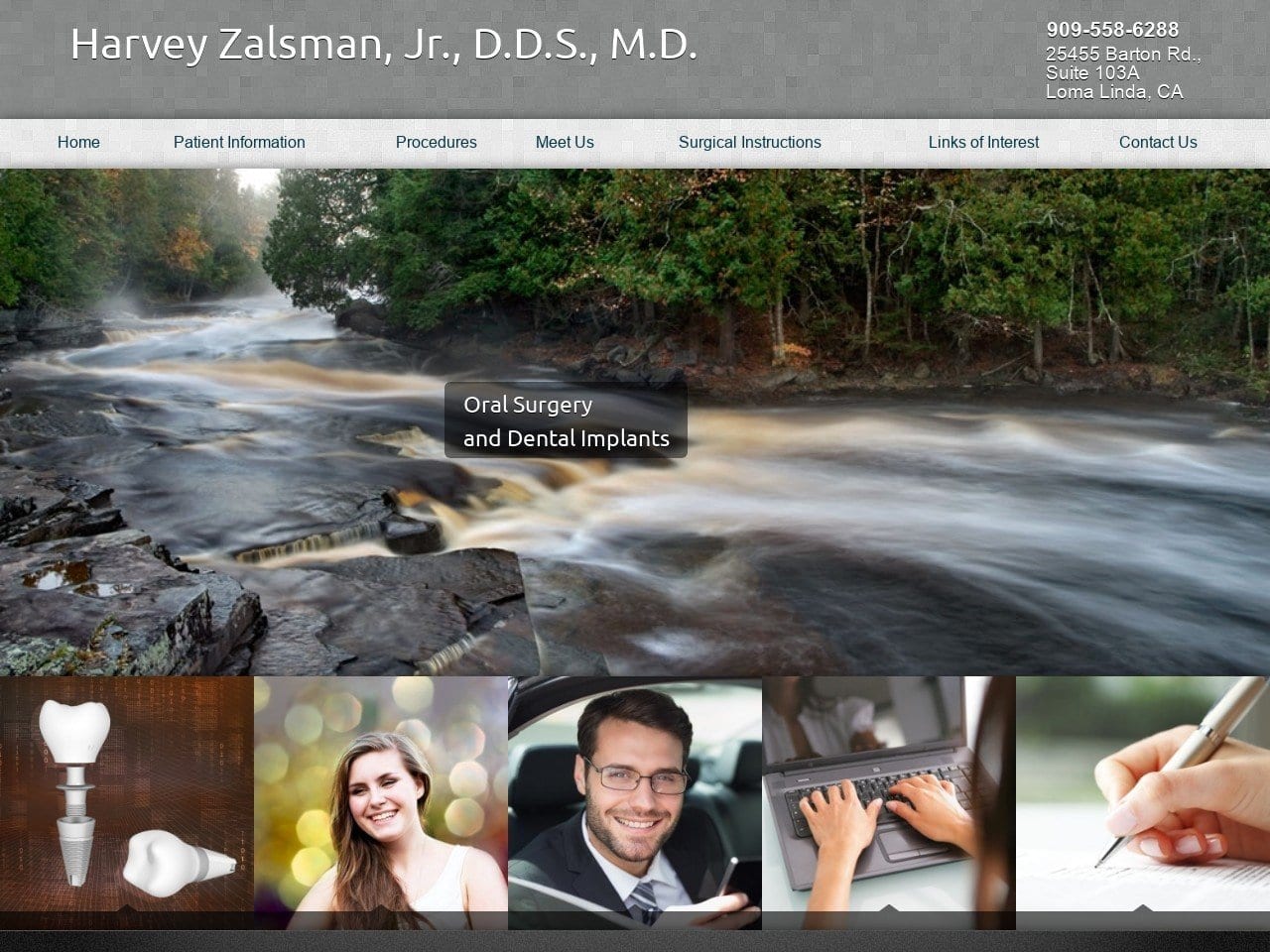 Zalsman Jr Harvey DDS Website Screenshot from zalsman.com