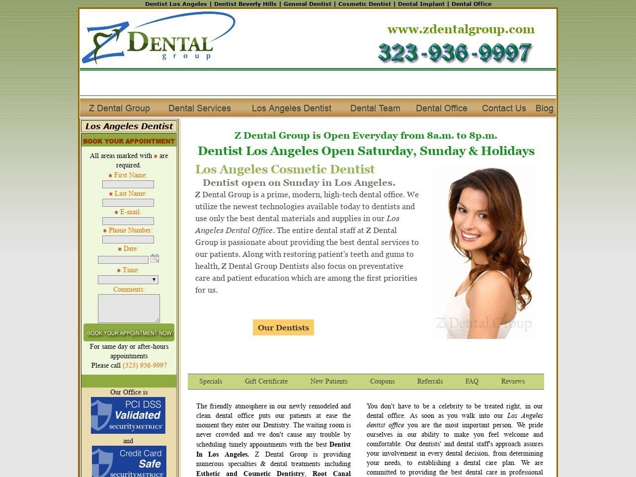 Z Dental  Group Website Screenshot from zdentalgroup.com