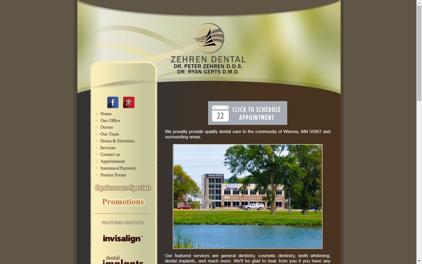 zehrendental.com screenshot