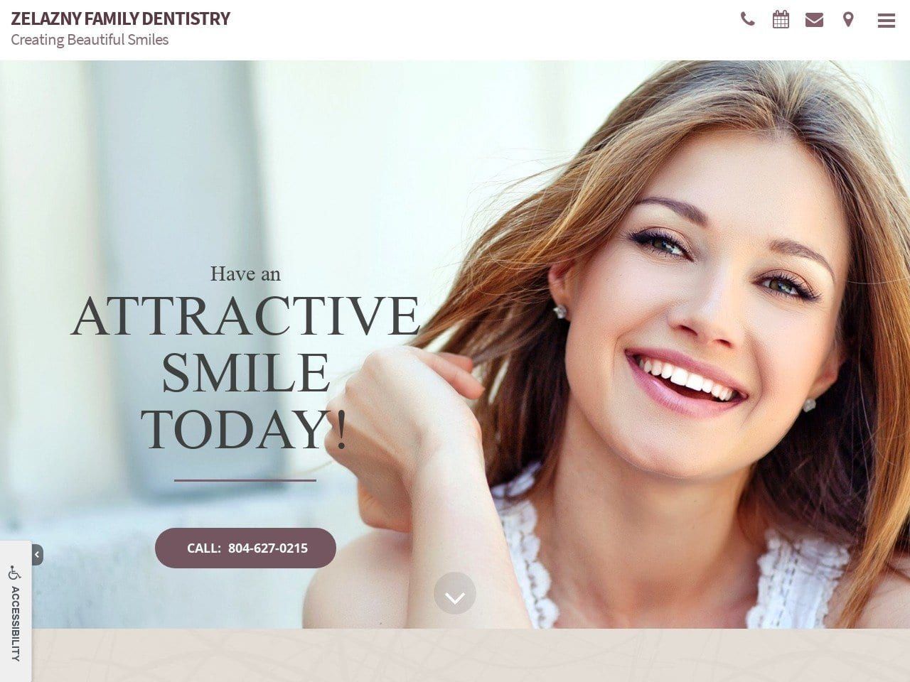 Zelazny Dentistry Website Screenshot from zelaznydentistry.com
