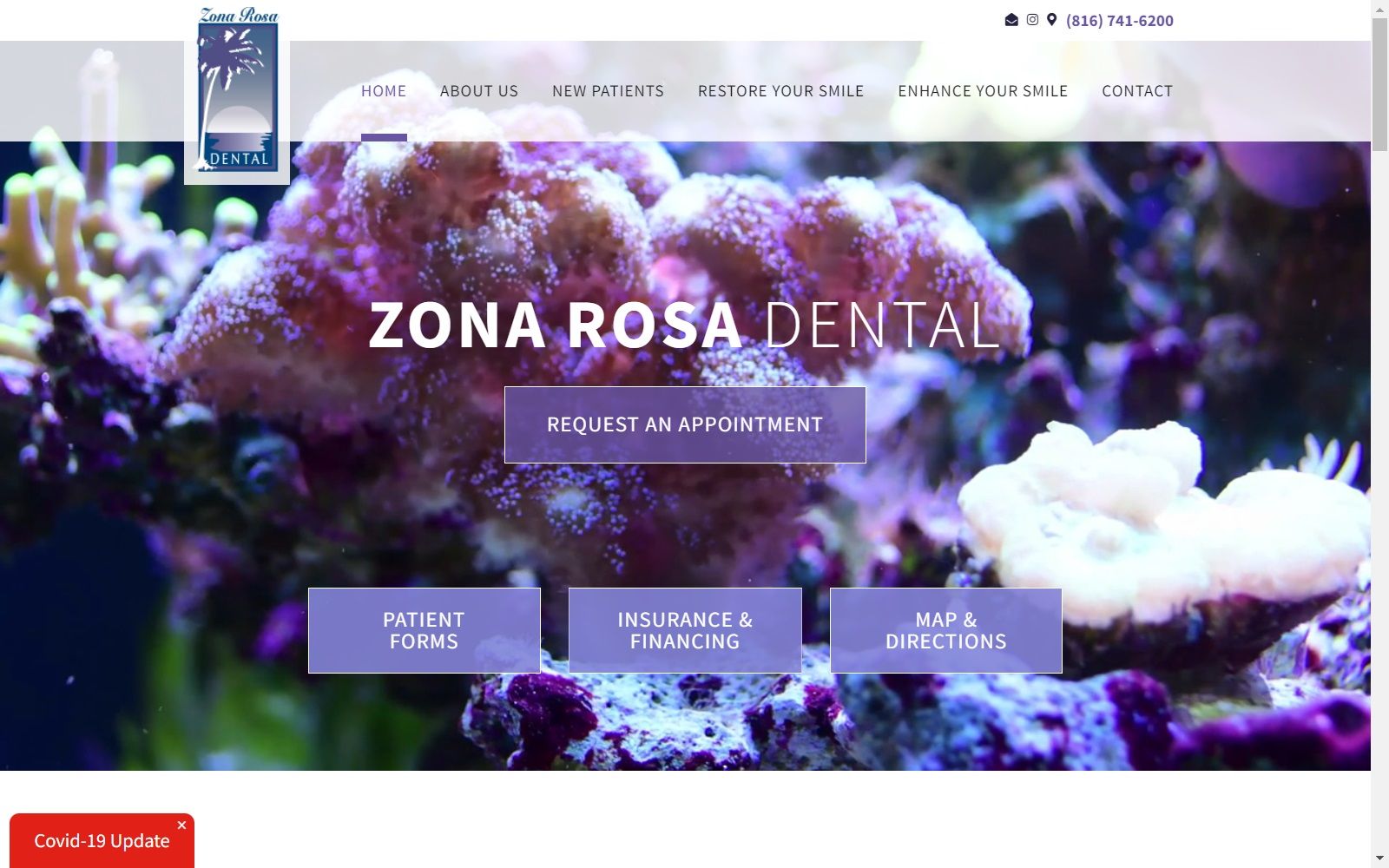 zonarosadental.com screenshot