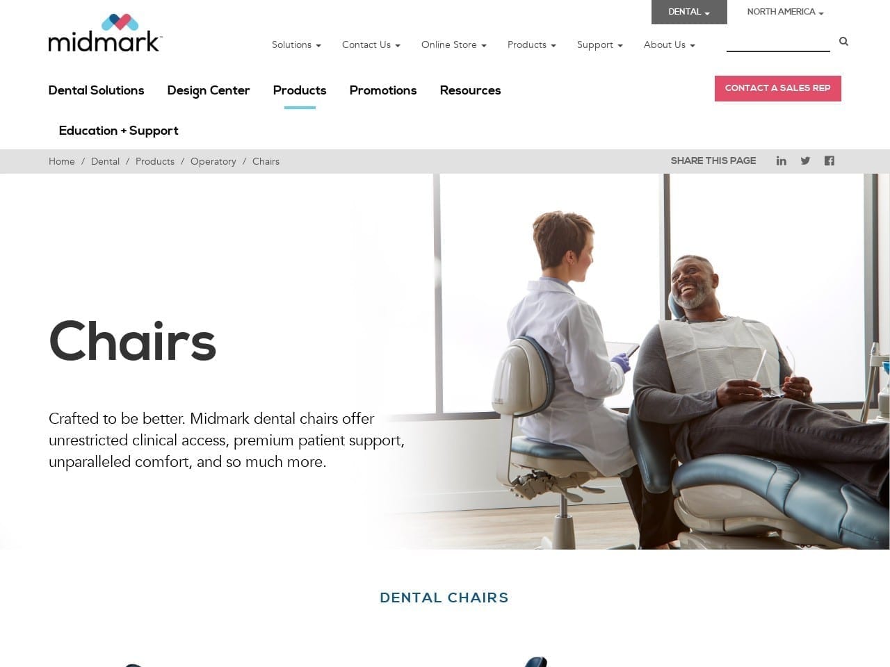 Midmark. Com screenshot