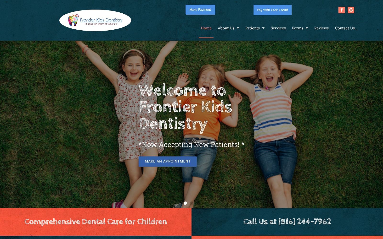 Frontierkidsdentistry. Com-screenshot