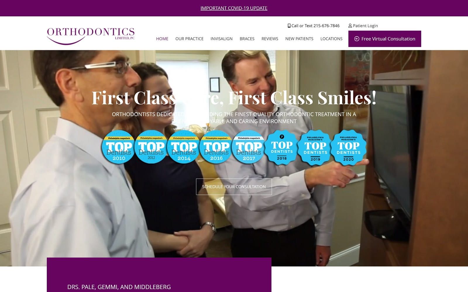 The screenshot of orthodontics limited orthodonticslimited. Com website