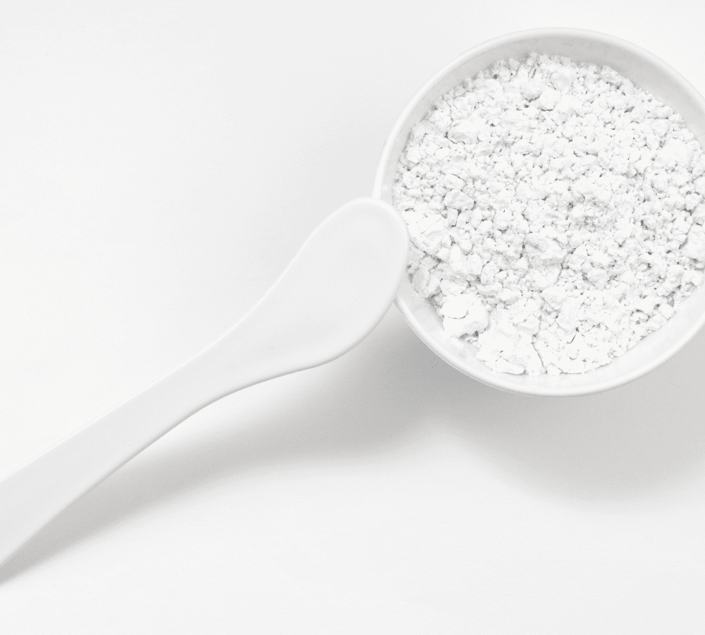 Bowl of Powdered Alginate powder with Tool