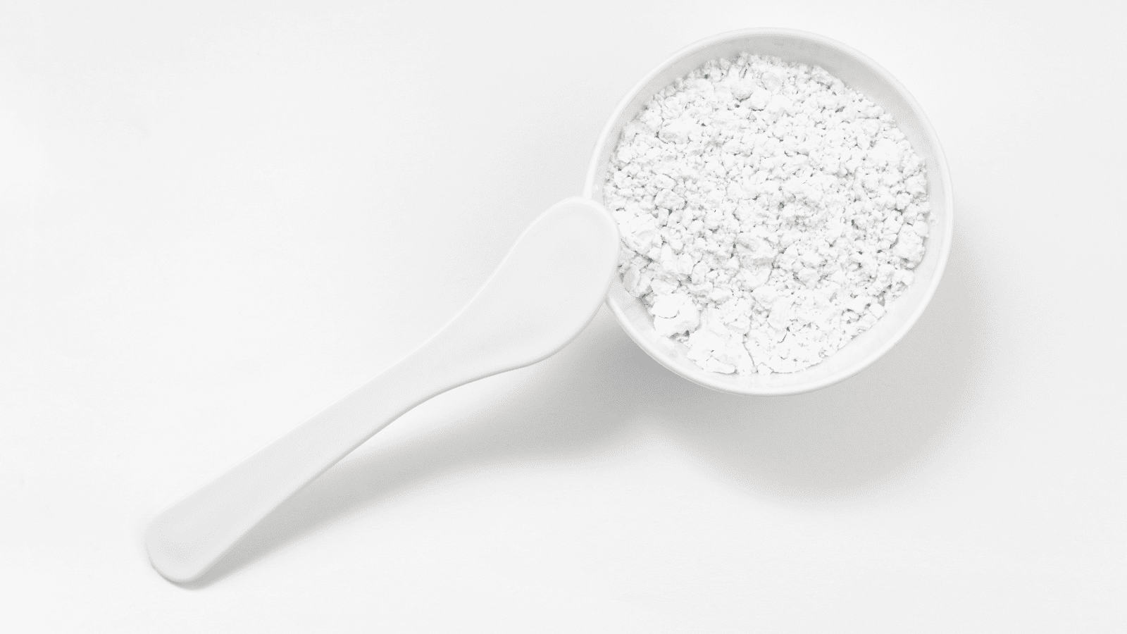 Bowl of Powdered Alginate powder with Tool