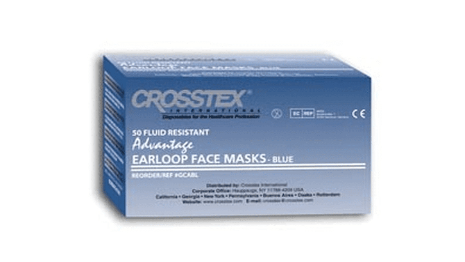 Crosstex earloop face mask