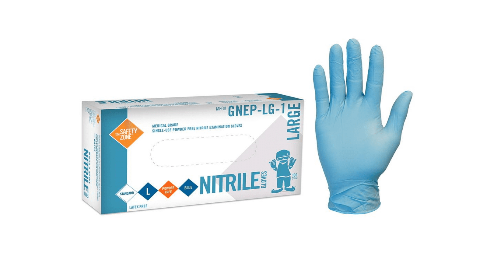 House brand premium nitrile exam gloves