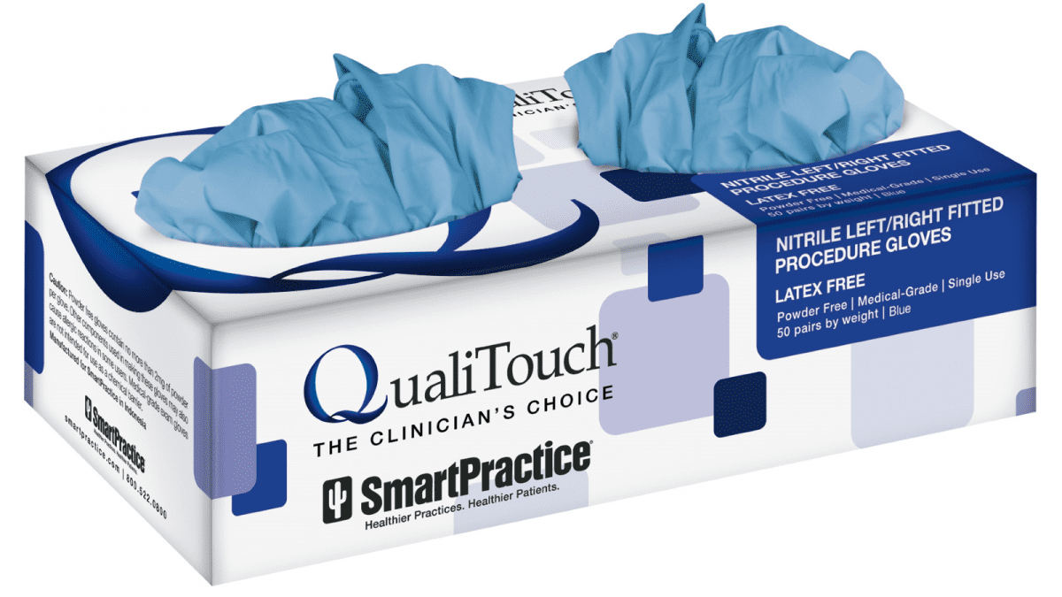 Qualitouch Nitrile Powder Free Exam Gloves