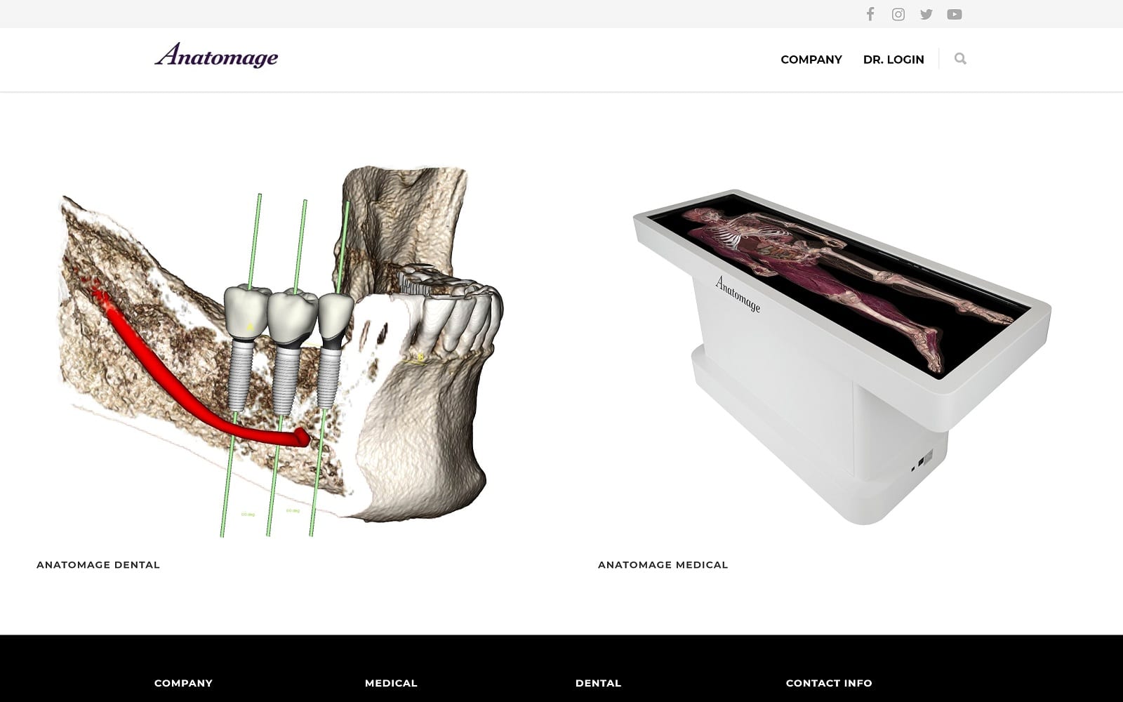 Anatomage. Com screenshot