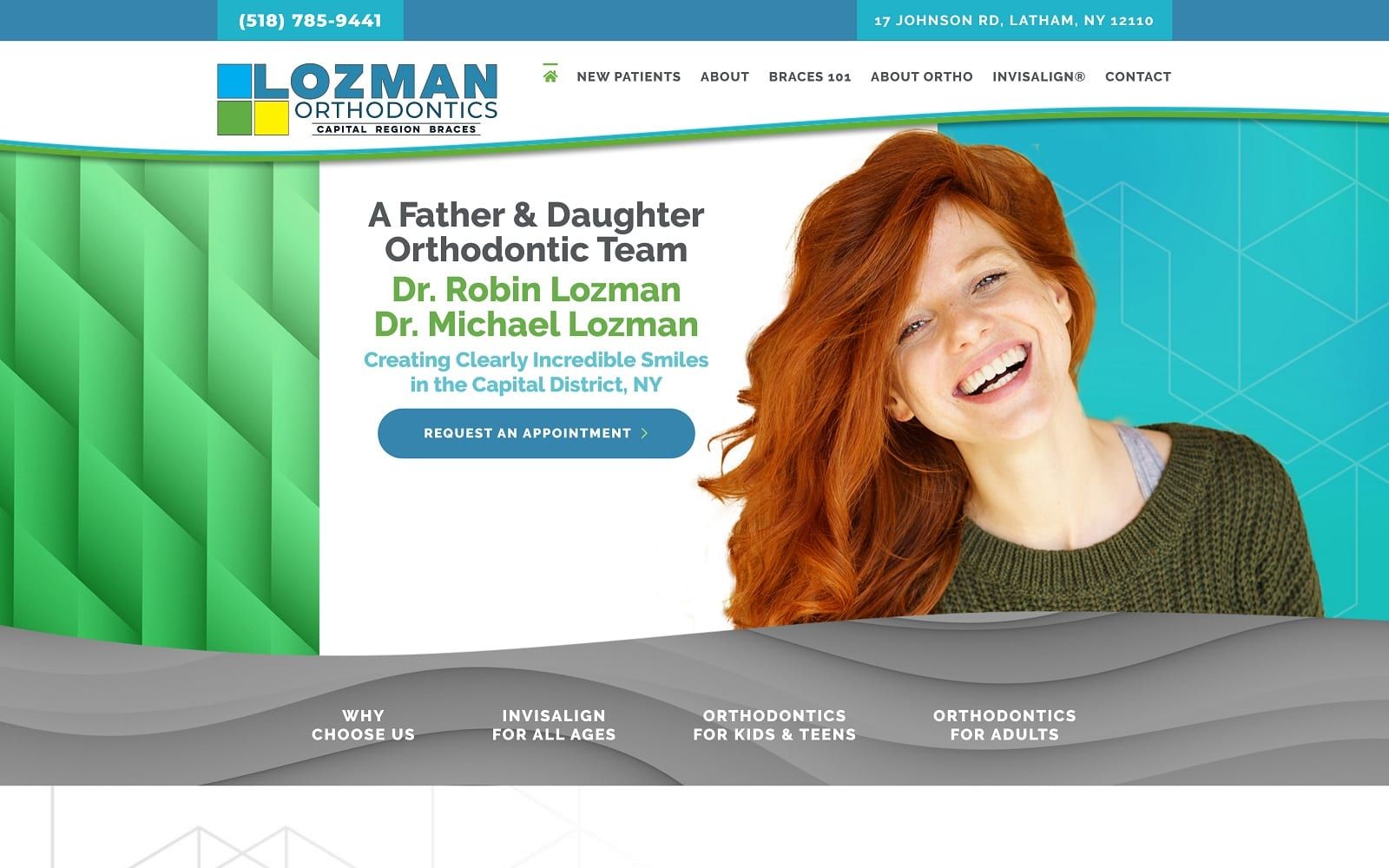 The screenshot of lozman orthodontics capitaldistrictortho. Com dr. Michael lozman website