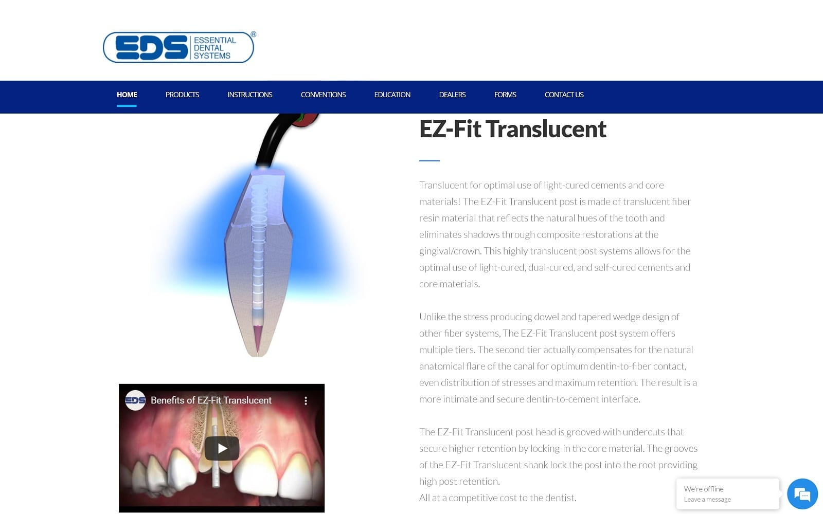 Edsdental. Com ez fit translucent index website