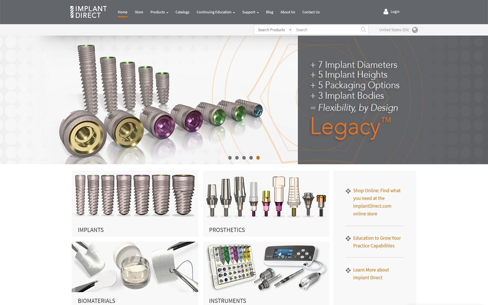 Implant direct website