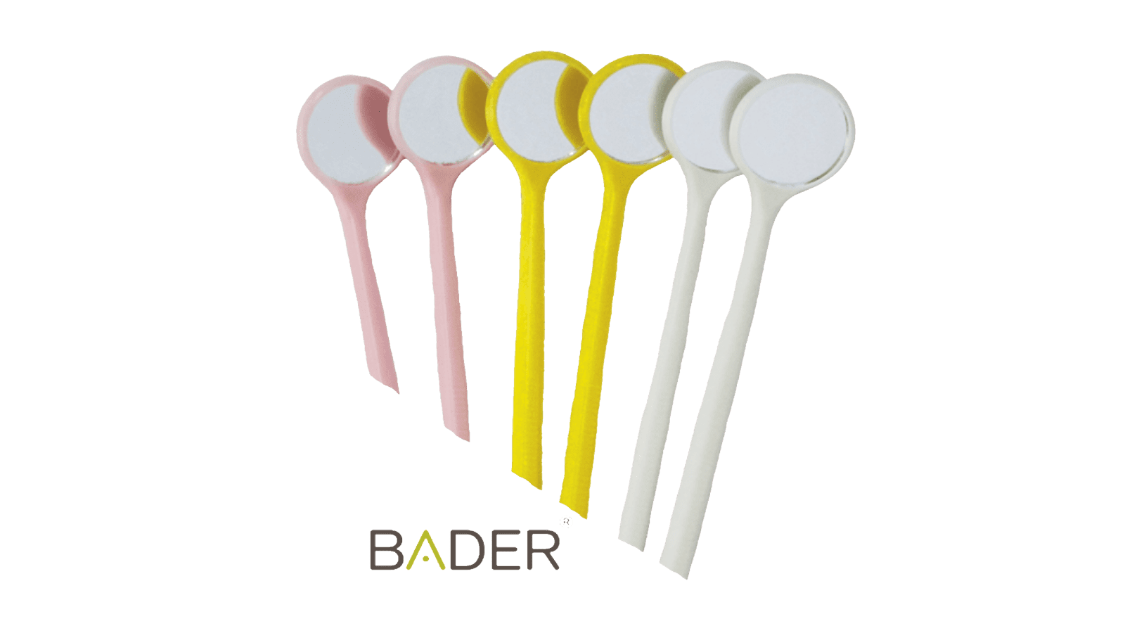 Plastic disposable mouth mirrors