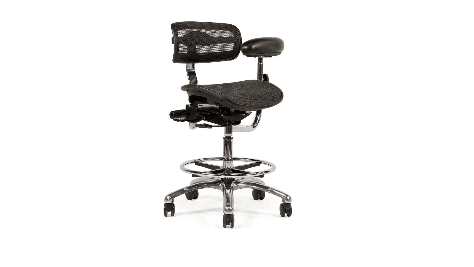 Virtu dental assistant stool with back by crown seating