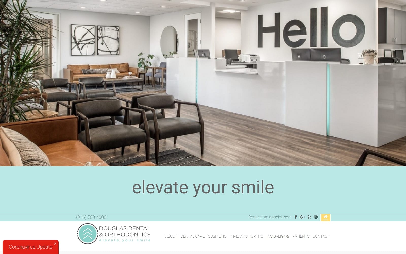 The screenshot of douglas dental & orthodontics douglas. Dental website