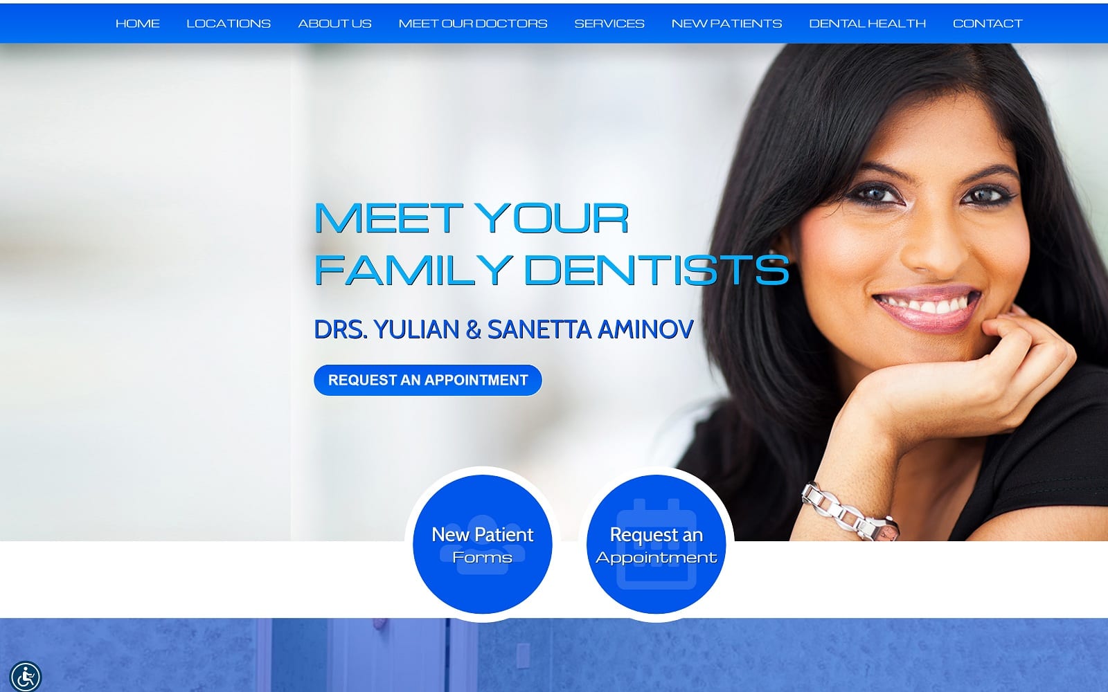 The screenshot of downtown dental downtowndentalct. Com website