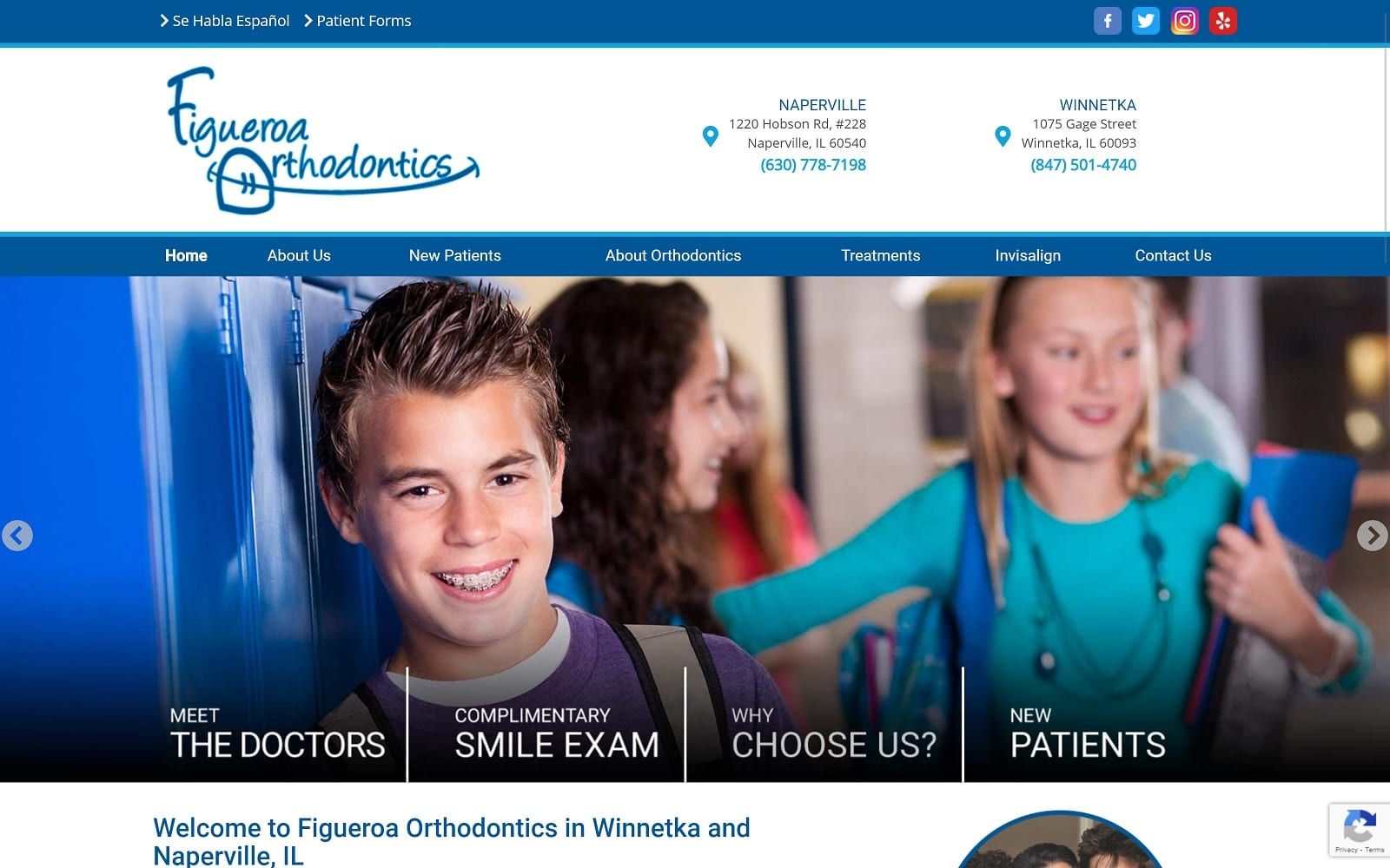 The screenshot of figueroa orthodontics, llc figueroaorthodontics. Com website