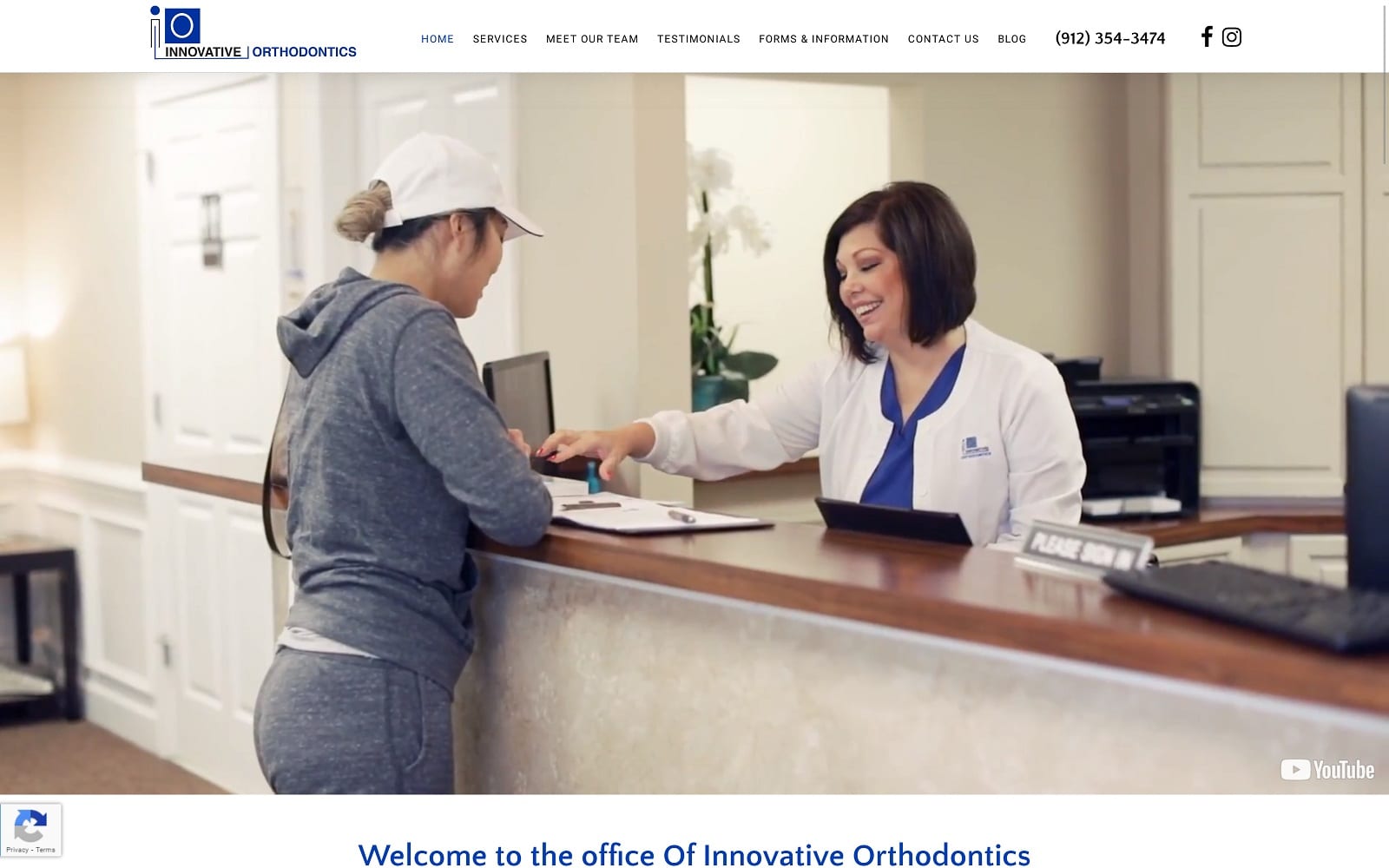 The screenshot of innovative orthodontics drwatersbraces. Com dr. Waters website