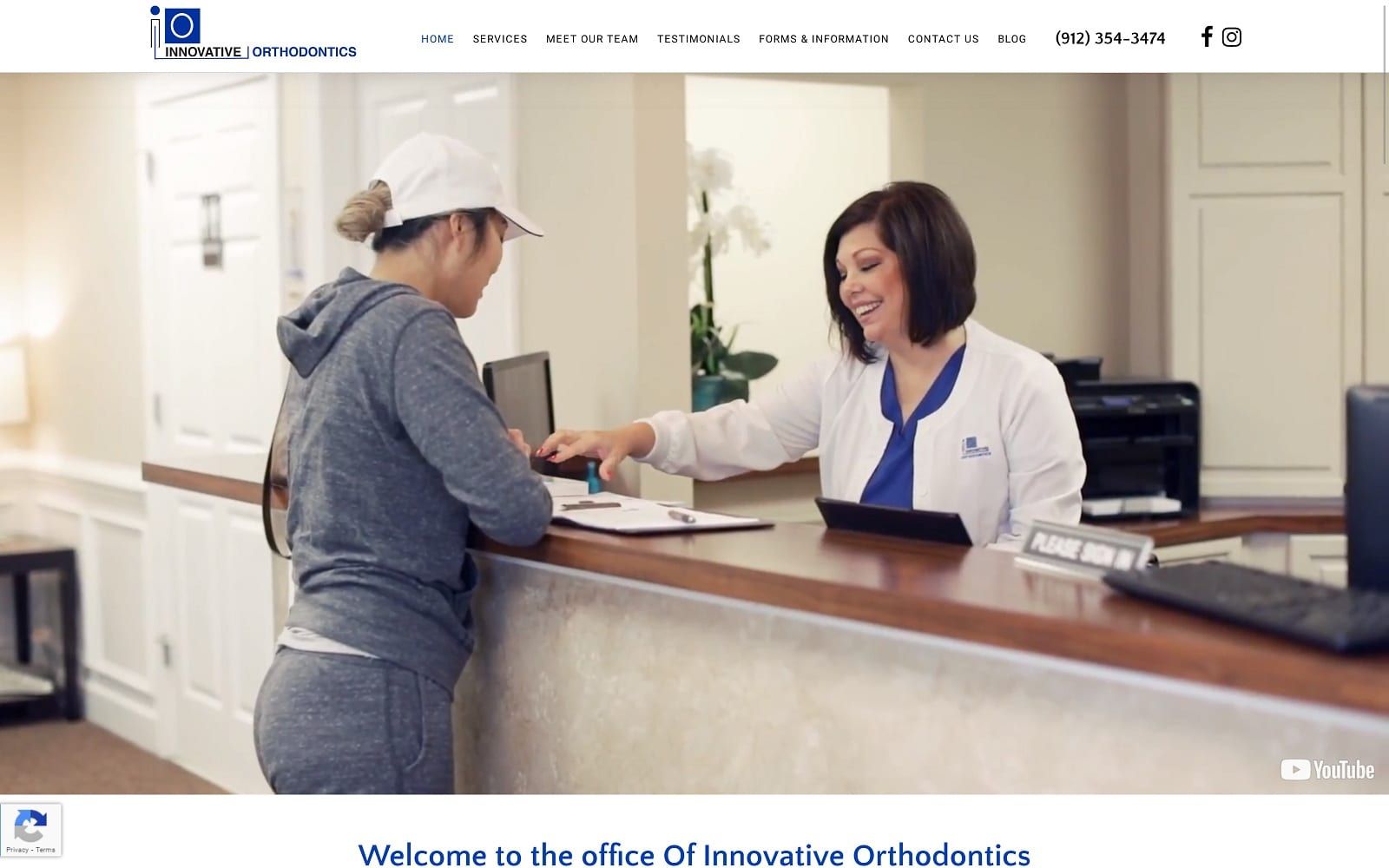 The screenshot of innovative orthodontics drwatersbraces. Com dr. Waters website