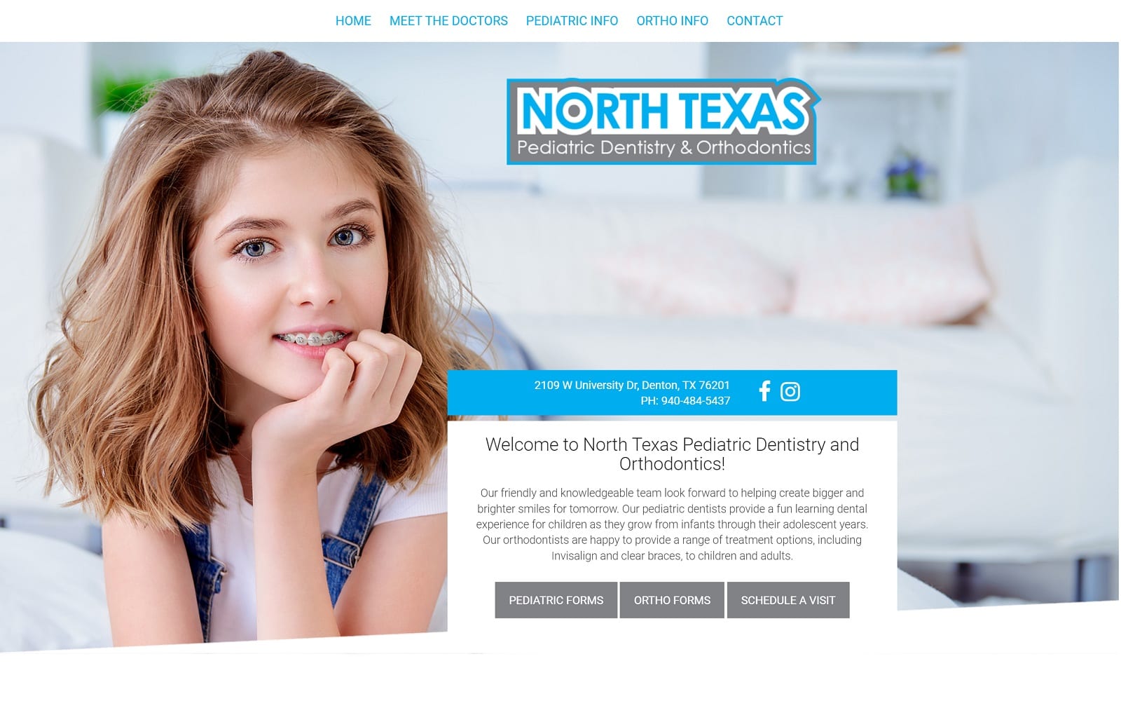 The screenshot of north texas pediatric dentistry & orthodontics northtexaspdo. Com website