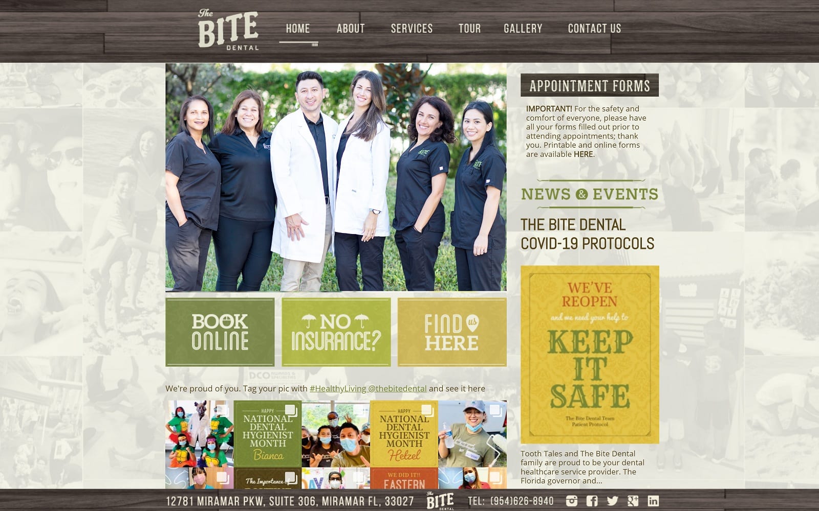 The screenshot of the bite dental thebitedental. Com website