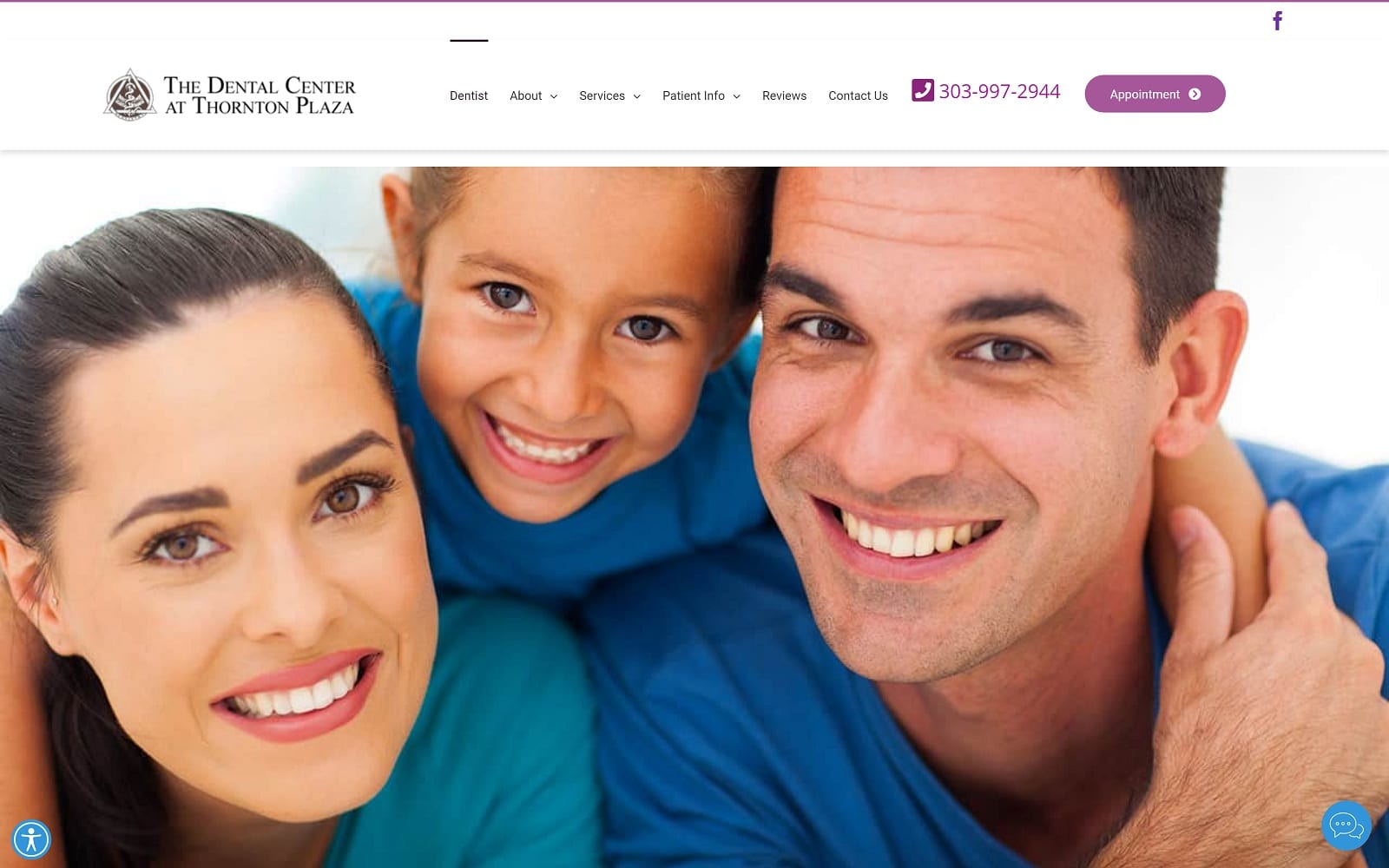 The screenshot of the dental center at thornton plaza thedentalcenter. Us website