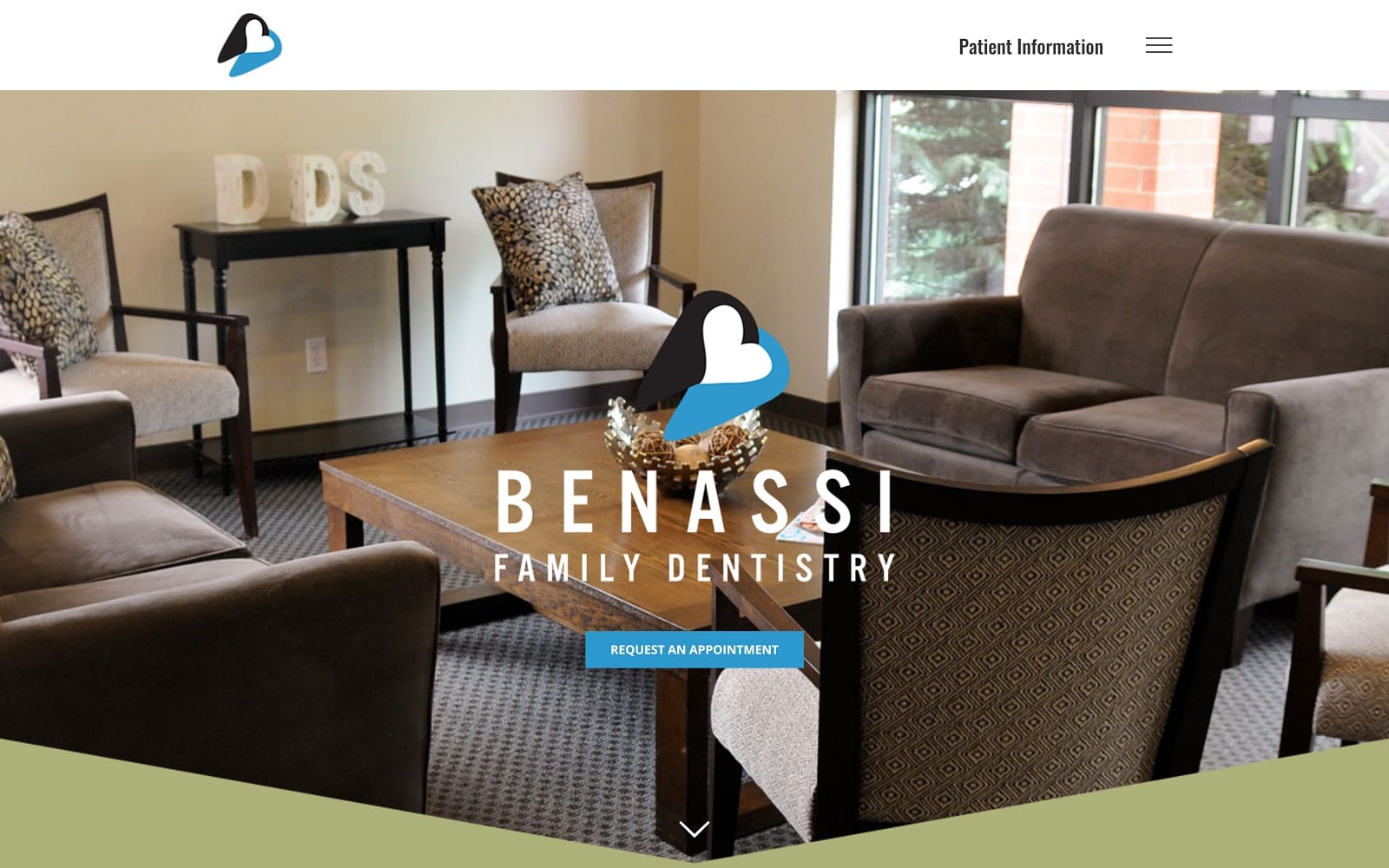 The screenshot of benassi family dentistry therockforddentist. Com dr. Anthony benassi website