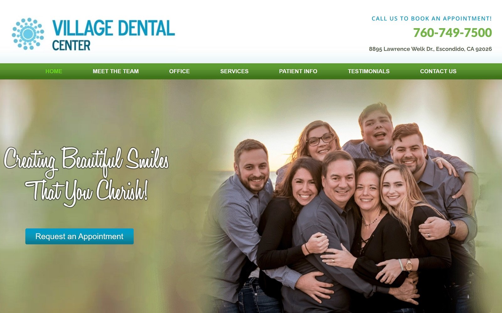 Villagedentalctr. Com screenshot