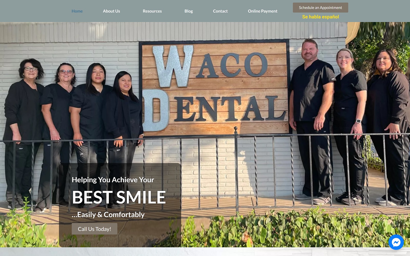 Waco-dental. Com screenshot