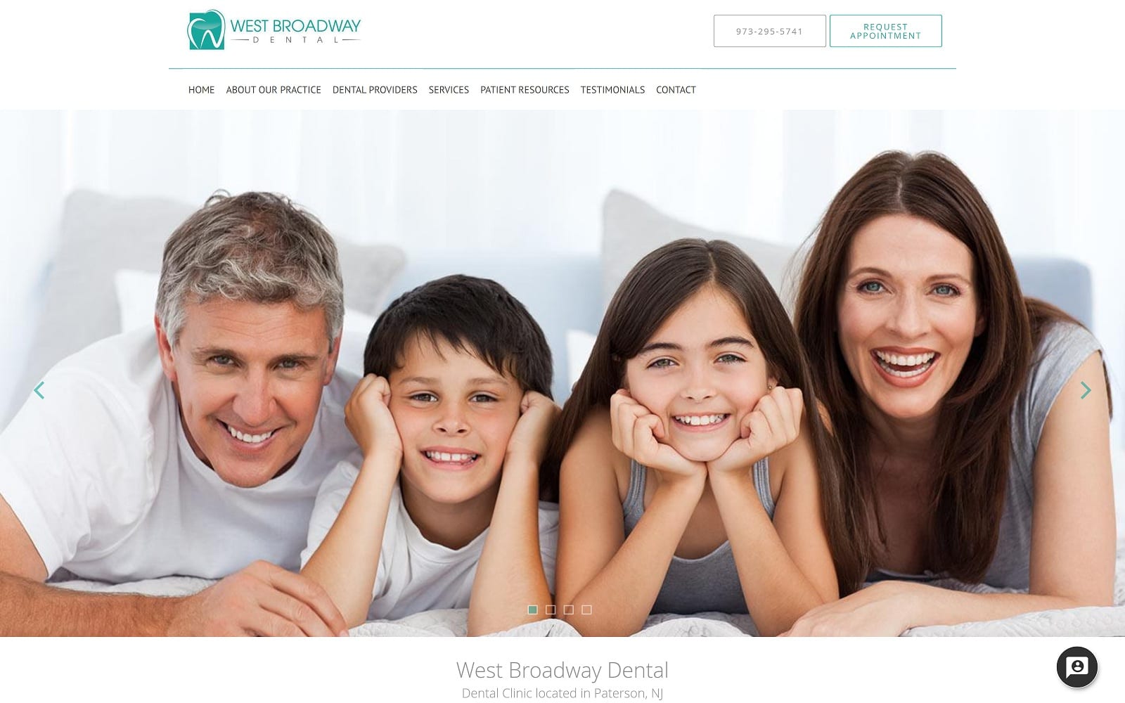 The screenshot of west broadway dental westbroadwaydental. Com website