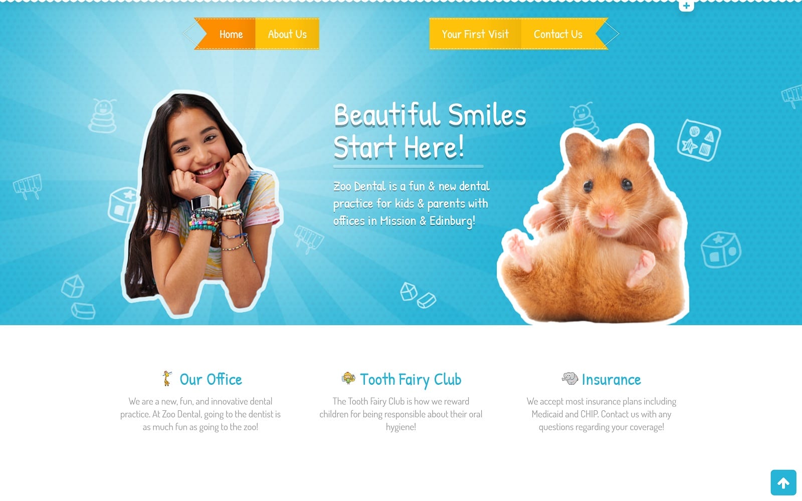 The screenshot of zoo dental - edinburg zoodental. Com website