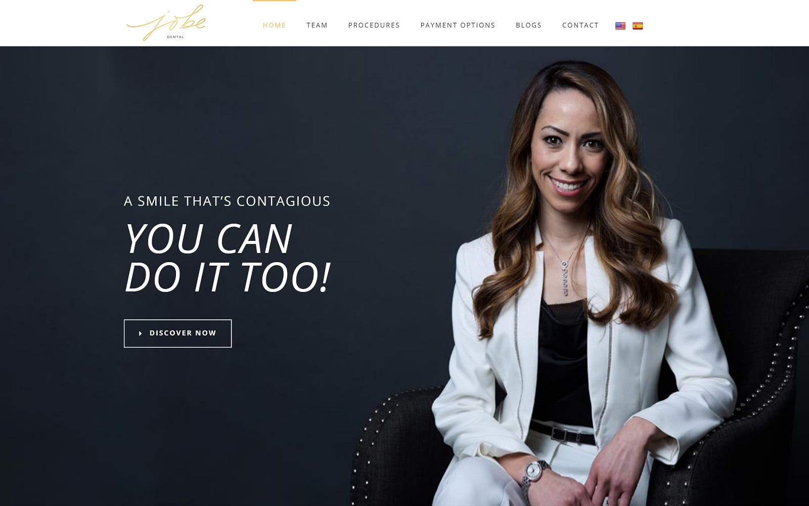 The screenshot of jobe dental jobedental. Com website