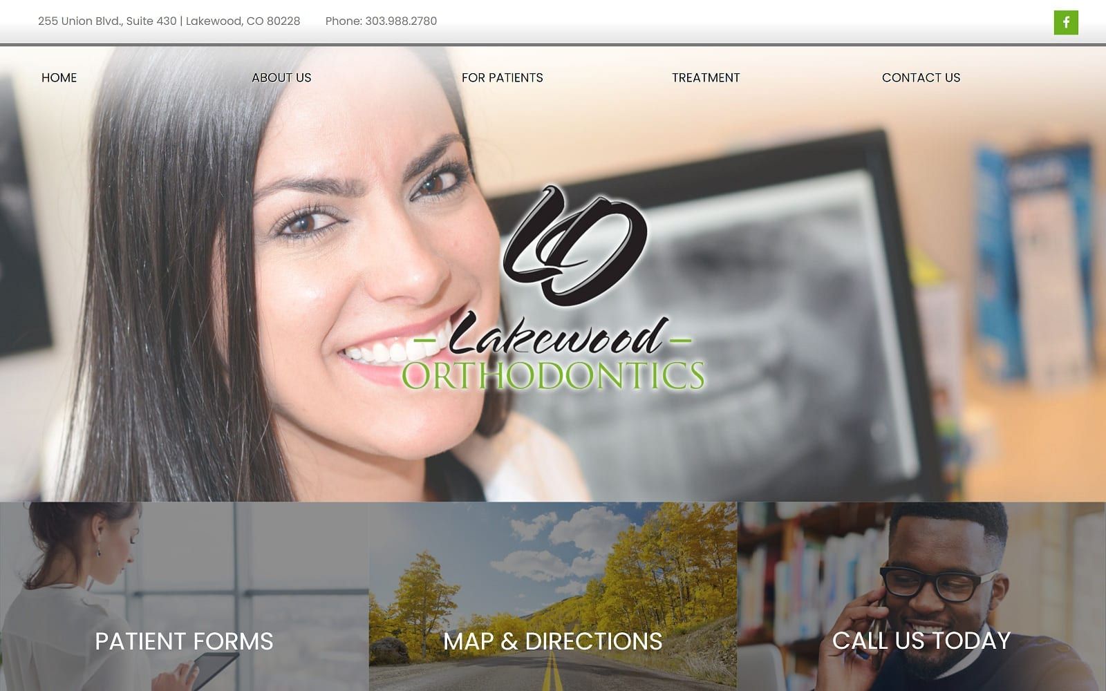 The screenshot of lakewood orthodontics lortho. Com website