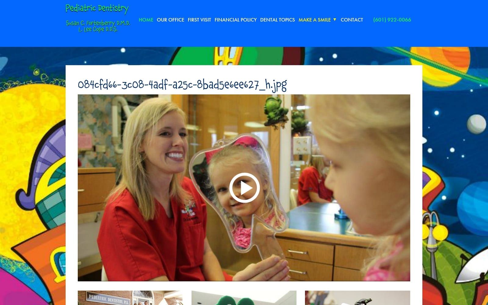 The screenshot of cope l lee dds smileinspector. Com website
