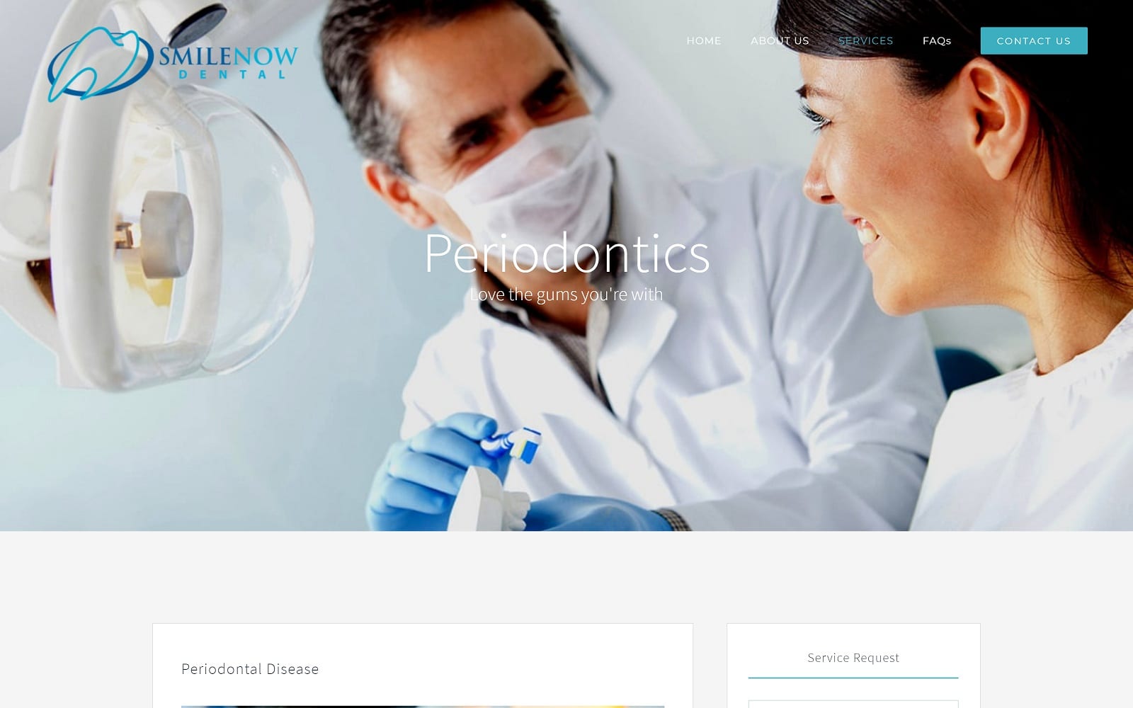 The screenshot of james jun, dds smilenowdentistry. Com website