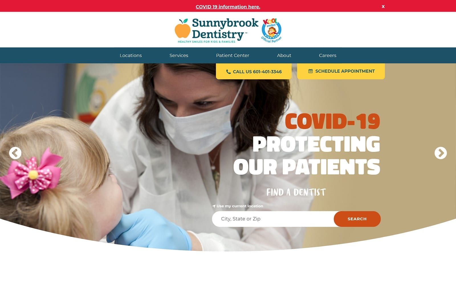 The screenshot of sunnybrook dentistry & braces sunnybrookdentistry. Com website
