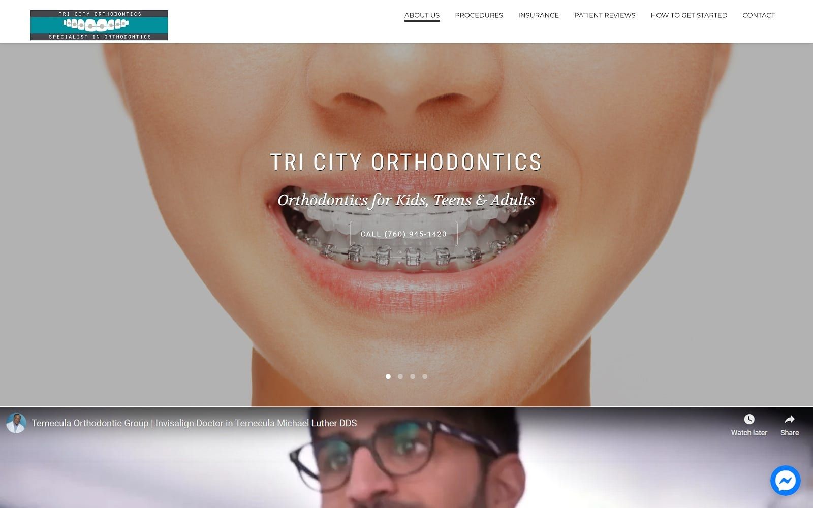 The screenshot of tri city orthodontics | orthodontist in oceanside tri-citybraces. Com website