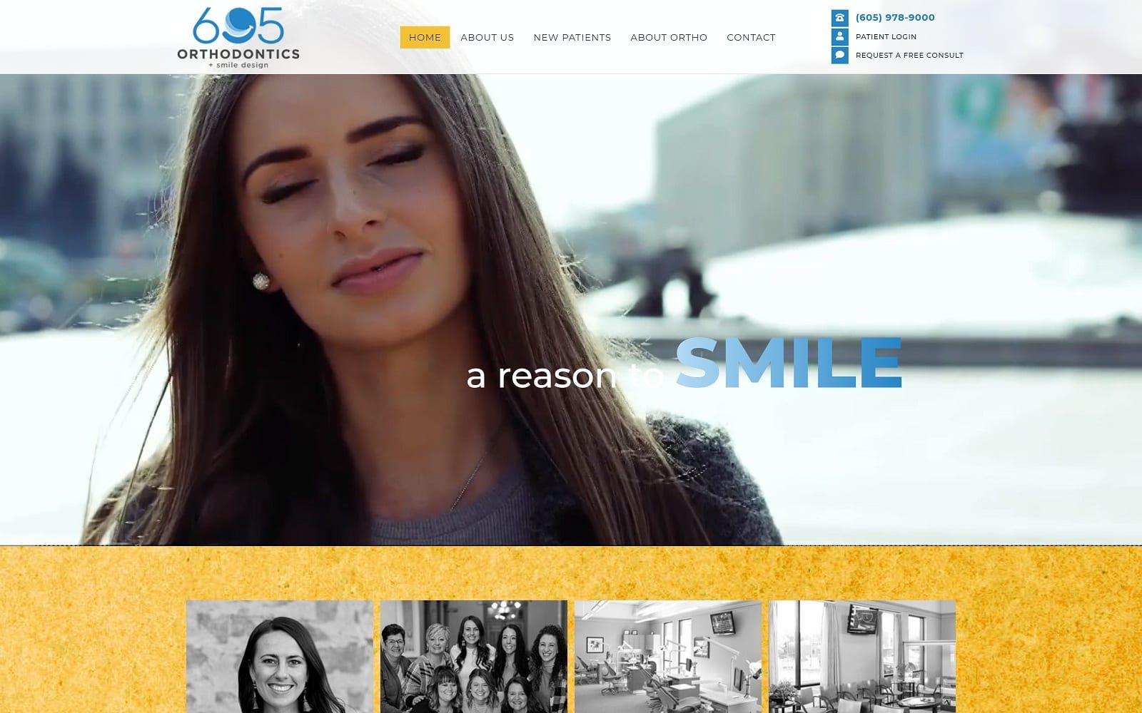 The screenshot of wilson orthodontics wilsonsmiles. Com website