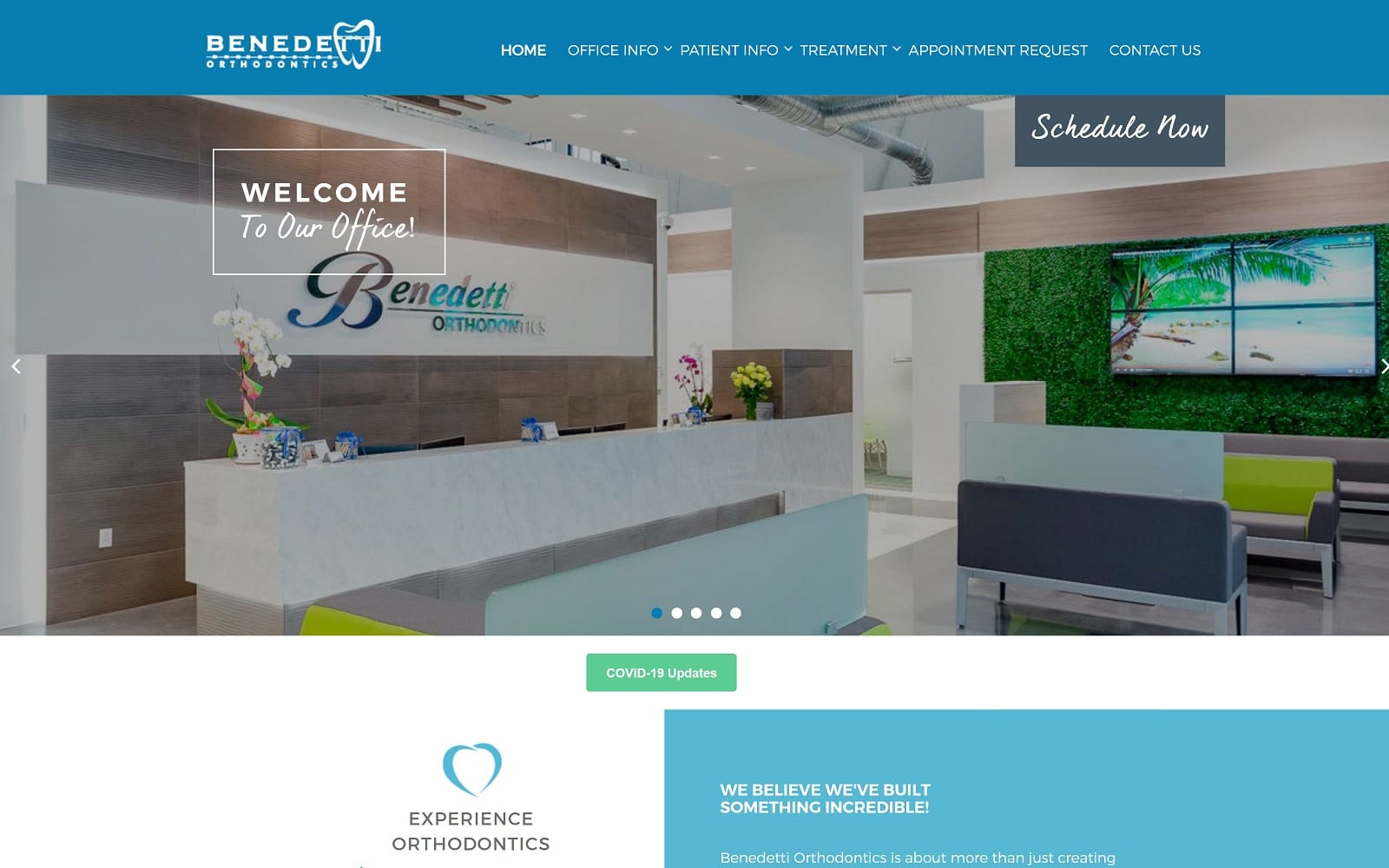 The screenshot of benedetti orthodontics fortlauderdaleortho. Com website