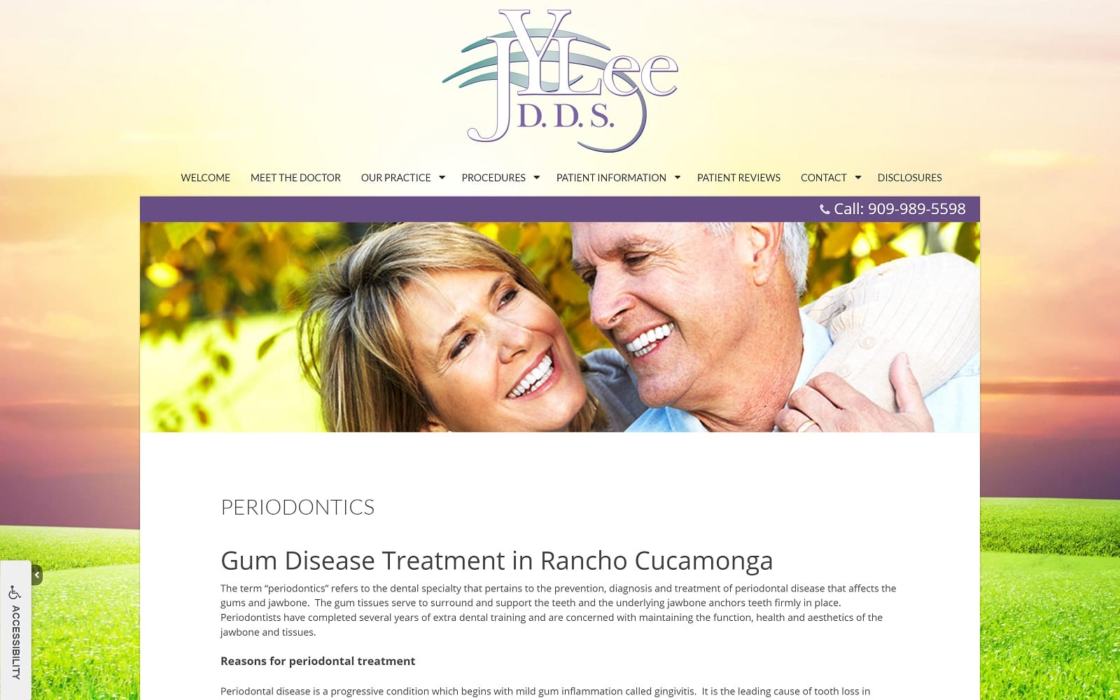 The screenshot of jia y lee dds, inc myranchocucamongadentist. Com website