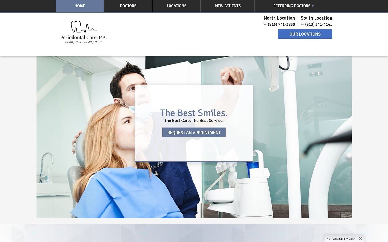 The screenshot of adam c mcclellan, dds website