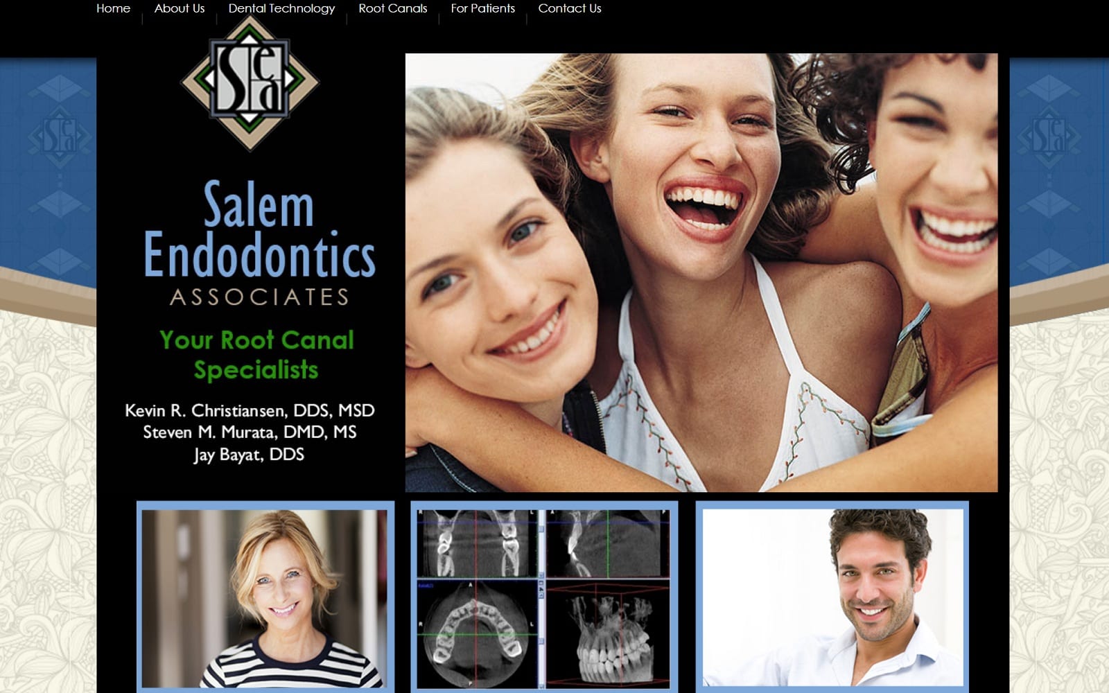 The screenshot of salem endodontic associates salemrootcanal. Com website