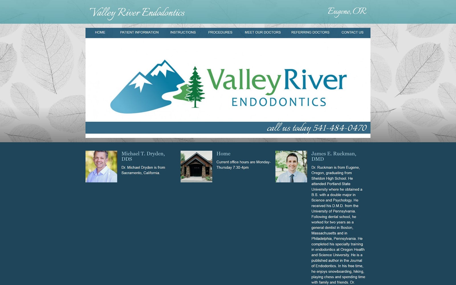 Valley river endodontics, llc valleyriverendo. Com website