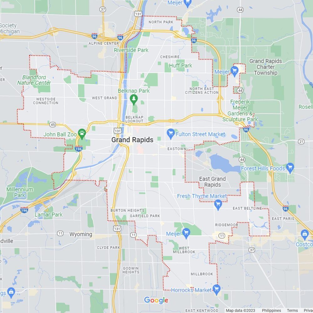 Grand Rapids MI map