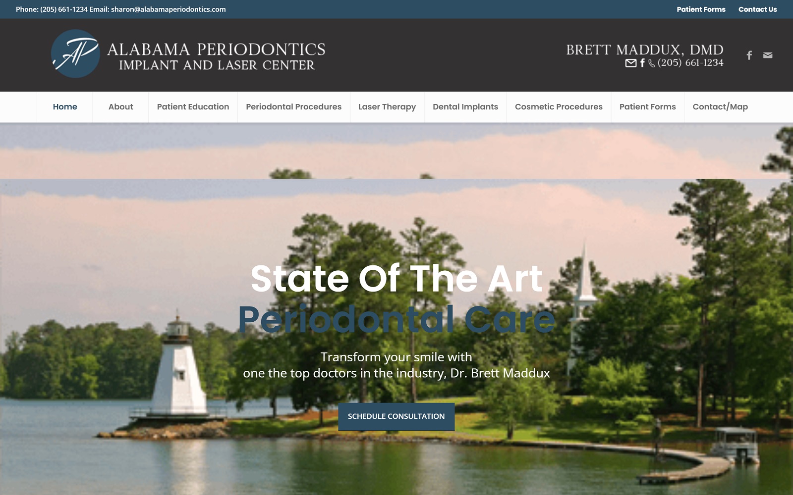 alabamaperiodontics.com screenshot