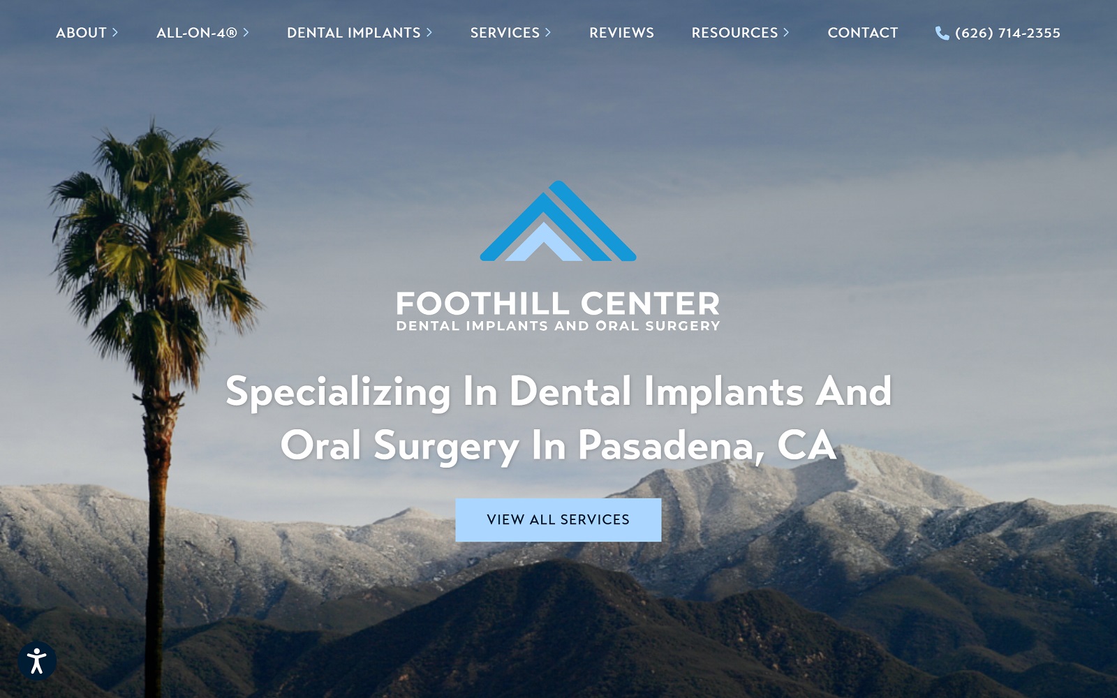 foothilldentalimplants.com screenshot